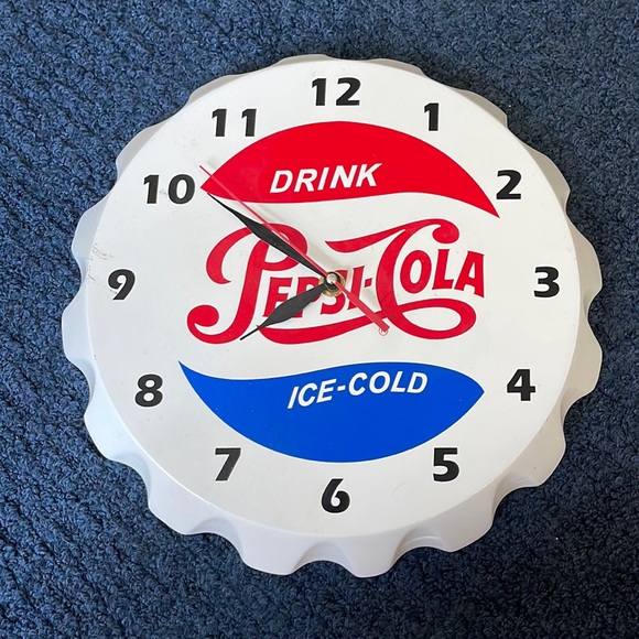Pepsi Wall Decor Pepsi Wall Clock Poshmark